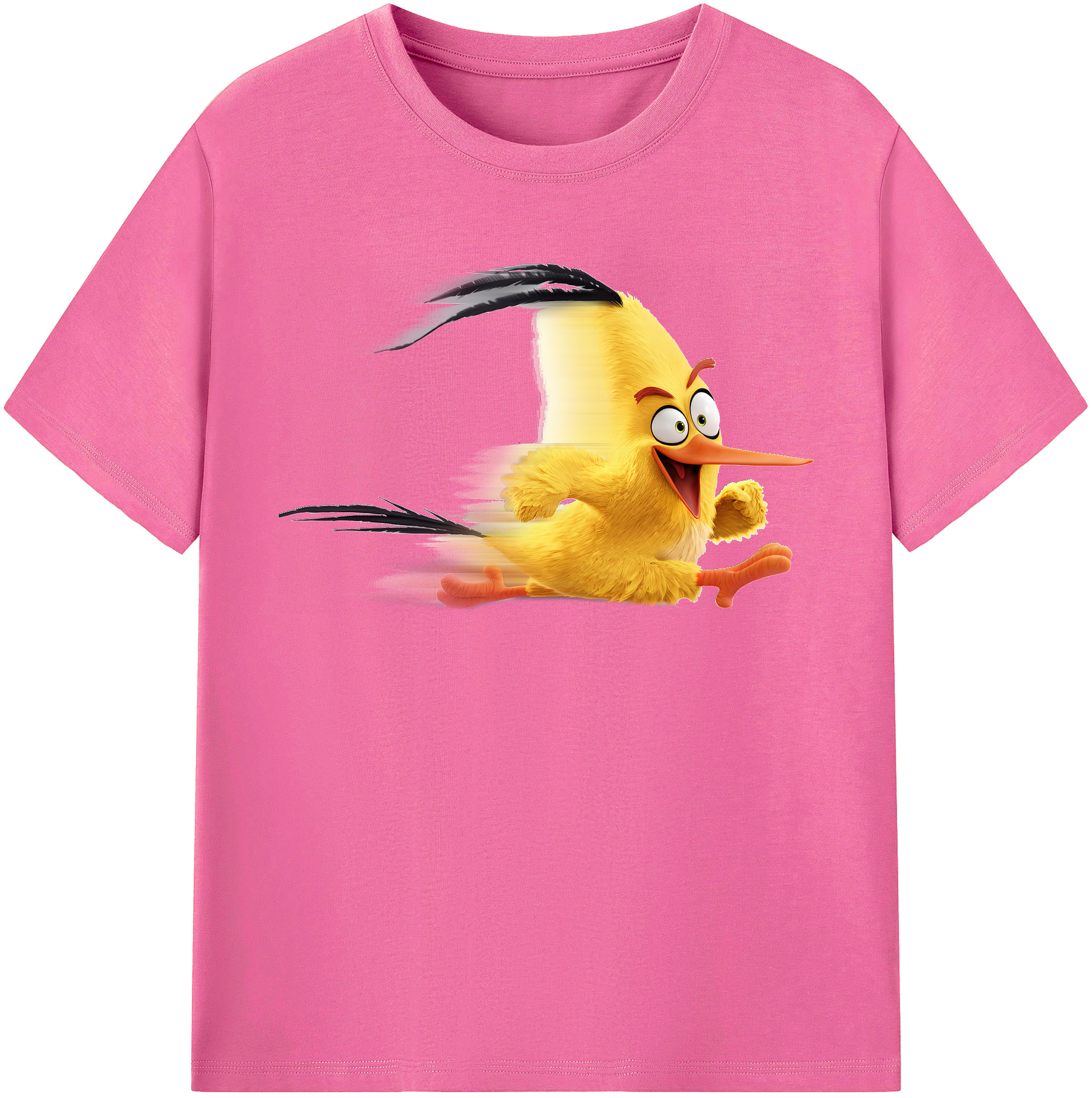 （画像用） Angry Birds アングリーバード レディースカジュアルプリントTシャツ（綿100％）
